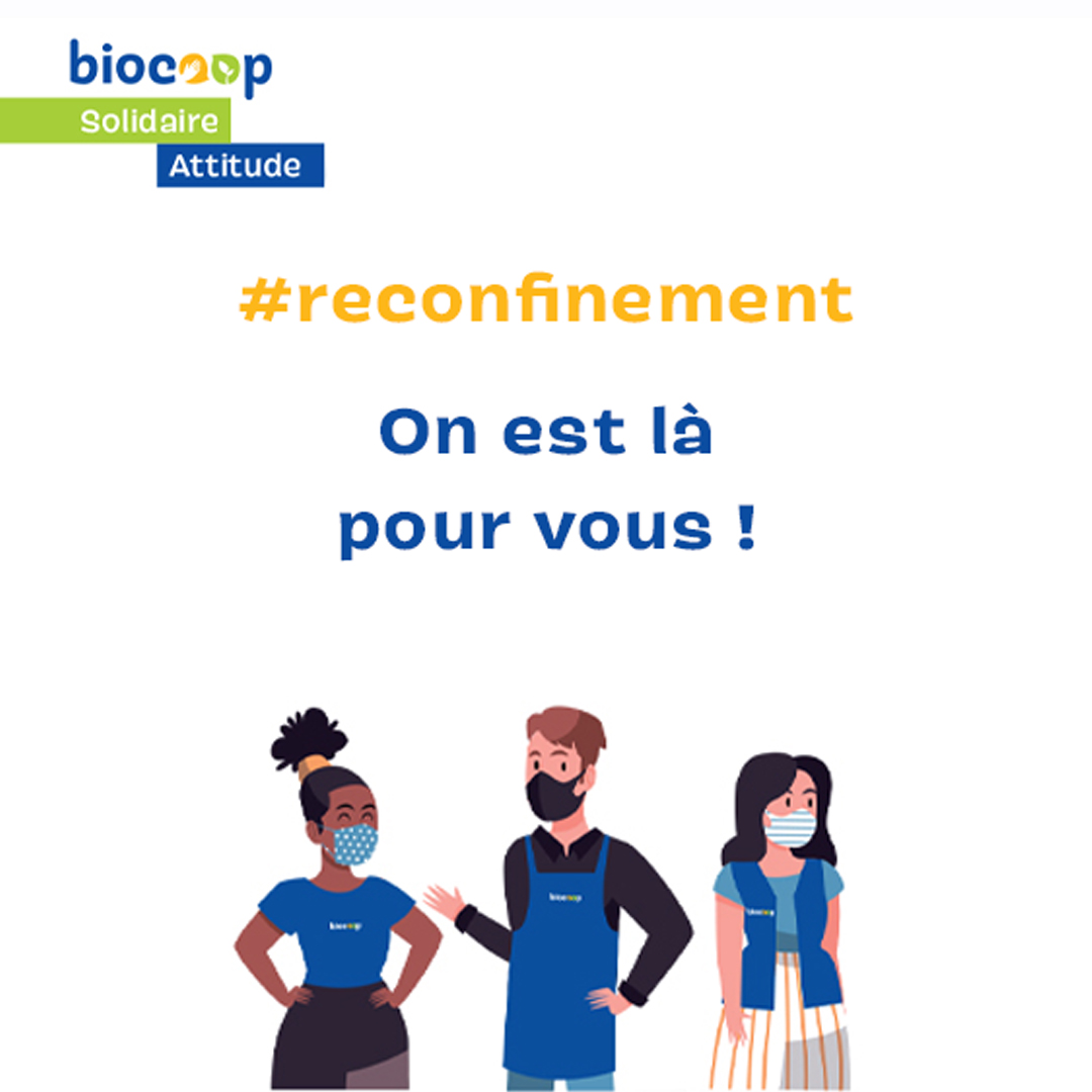 Les magasins Biocoop restent ouverts pendant le confinement Les magasins Biocoop restent ouverts pendant le confinement