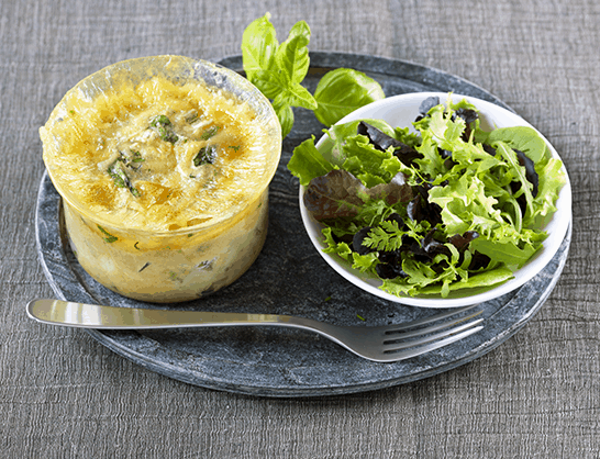 Flans de légumes au coulommiers